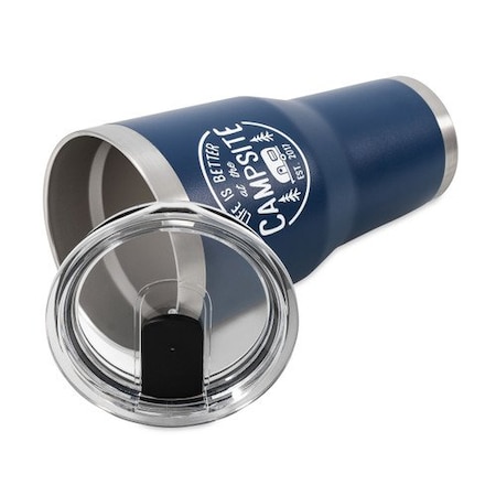 Camco LIFE IS BETTER AT THE CAMPSITE - TUMBLER, PAINTED NAVY, 30OZ 53324